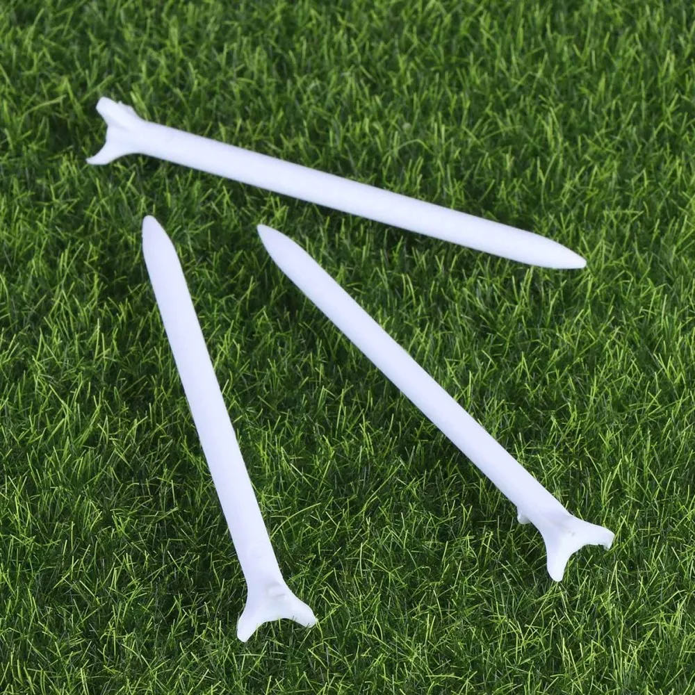 

25pcs Lightweight Durable New Zero Friction Tour 3-Prong Tees (White)