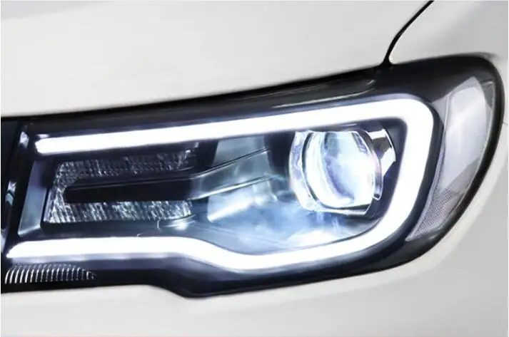 2019y автомобильный бупмер головной свет для джип компас фары автомобильные аксессуары светодиодный DRL hid ксенон, противотуманная фара для компаса