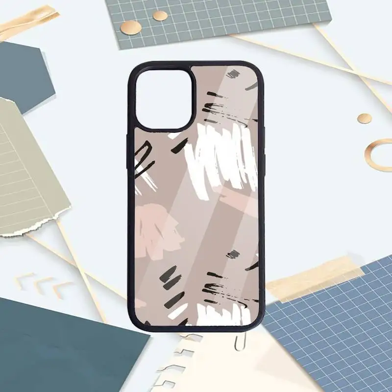 

Blush Crush art pattern Phone Case PC for iPhone 11 12 pro XS MAX 8 7 6 6S Plus X 5S SE 2020 XR Luxury brand shell funda