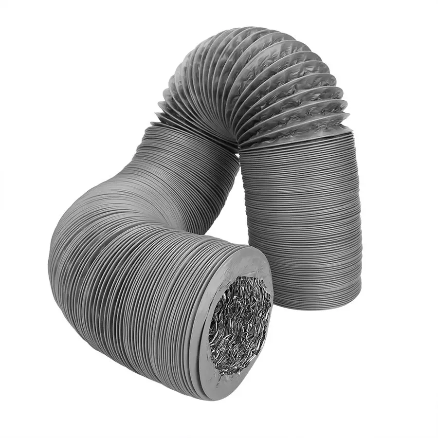 Шланг для отвода 8 м двухслойный гибкий вытяжной шланг из ПВХ алюминиевой фольги