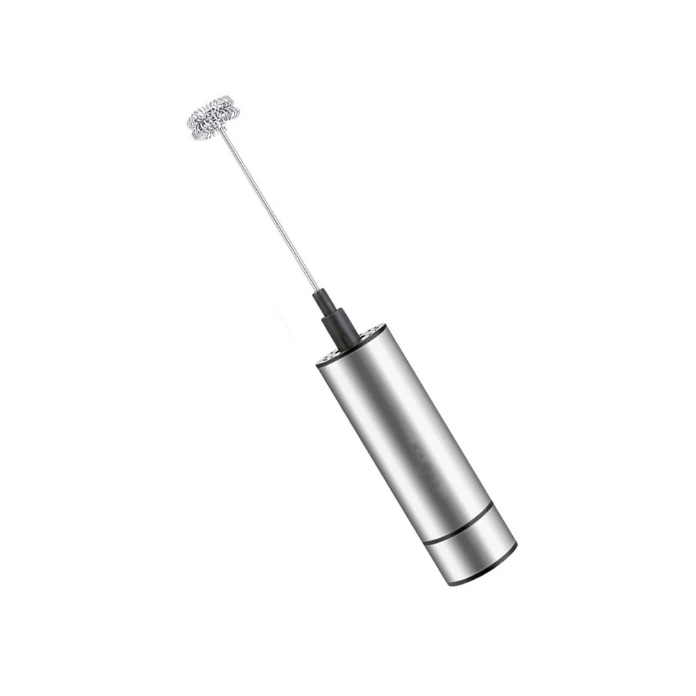 

Powerful Electric Milk Frother With Stainless Steel Spring Whisk Foam Maker Kitchen Electric Milk Frother Coffee Tool