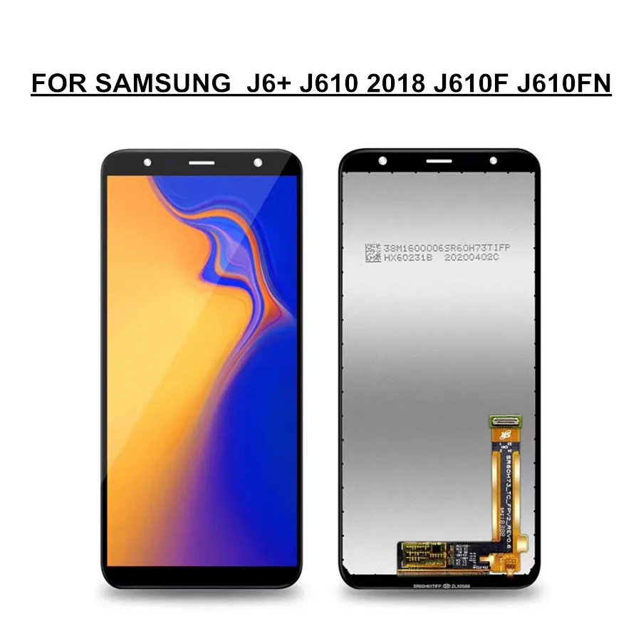 

ЖК-дисплей с сенсорным экраном и дигитайзером в сборе для SAMSUNG GALAXY 6,0 "J6 + J610 2018 J610F J610FN