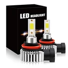 Противотумансветодиодный фары Canbus H4 9012 LED H7 LED H1 H8 H9 H11 9005 HB3 9006 HB4, 26000LM ZES COB 6000K, 2 шт., без ошибок