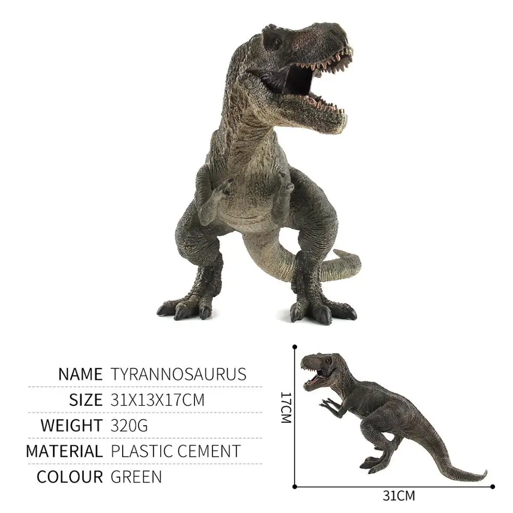 Большой Giganotosaurus динозавр Юрского периода Моделирование игрушка модель мягкая ПВХ пластик ручная роспись игрушки животных для детей Рождественский подарок - Цвет: XD-DZJL-3