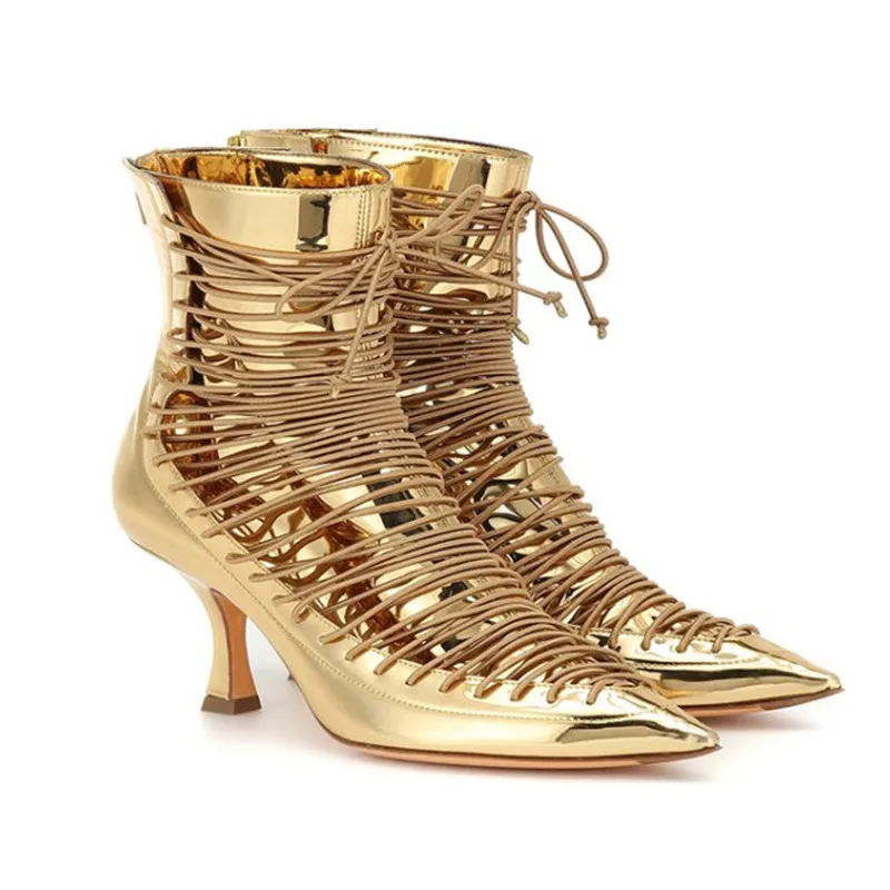 Женские ботильоны на высоком каблуке с острым носком размеры 34-43 | Обувь