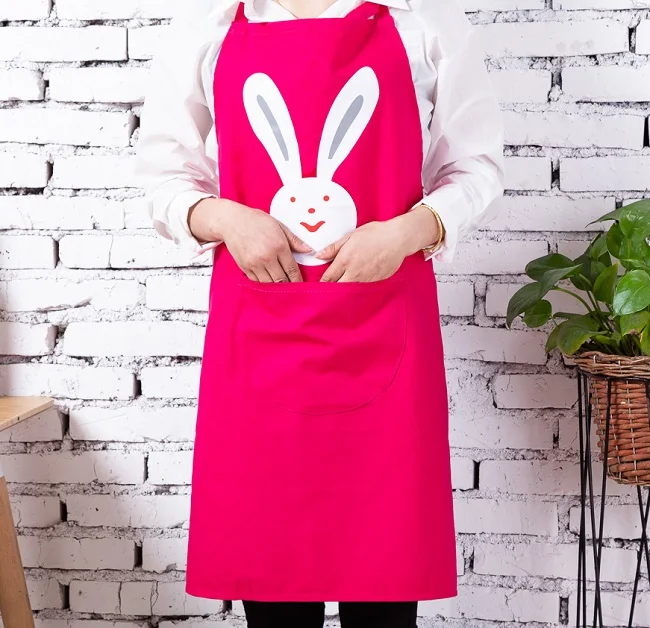 high Quality cotton Милый мультяшный фартук с животными для родителей, хлопковый фартук для мытья кухни, для выпечки, Детский фартук с противообрастающим нагрудником, для детского сада, для студентов, фартуки - Цвет: high Quality cotton