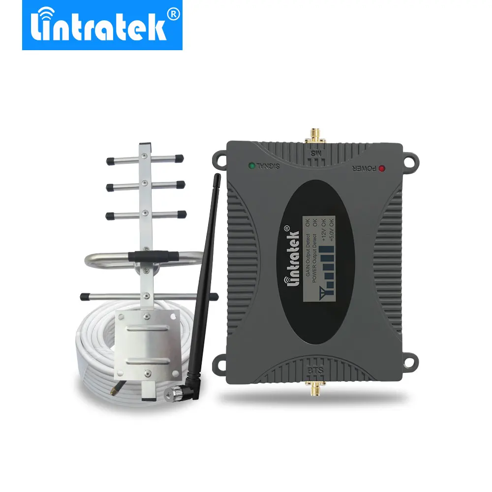 Lintratek мощный GSM репитер 900 мГц ЖК-дисплей Дисплей gsm Сотовая связь усилитель сигнала UMTS 900 мГц мини телефон Усилители домашние Обновление