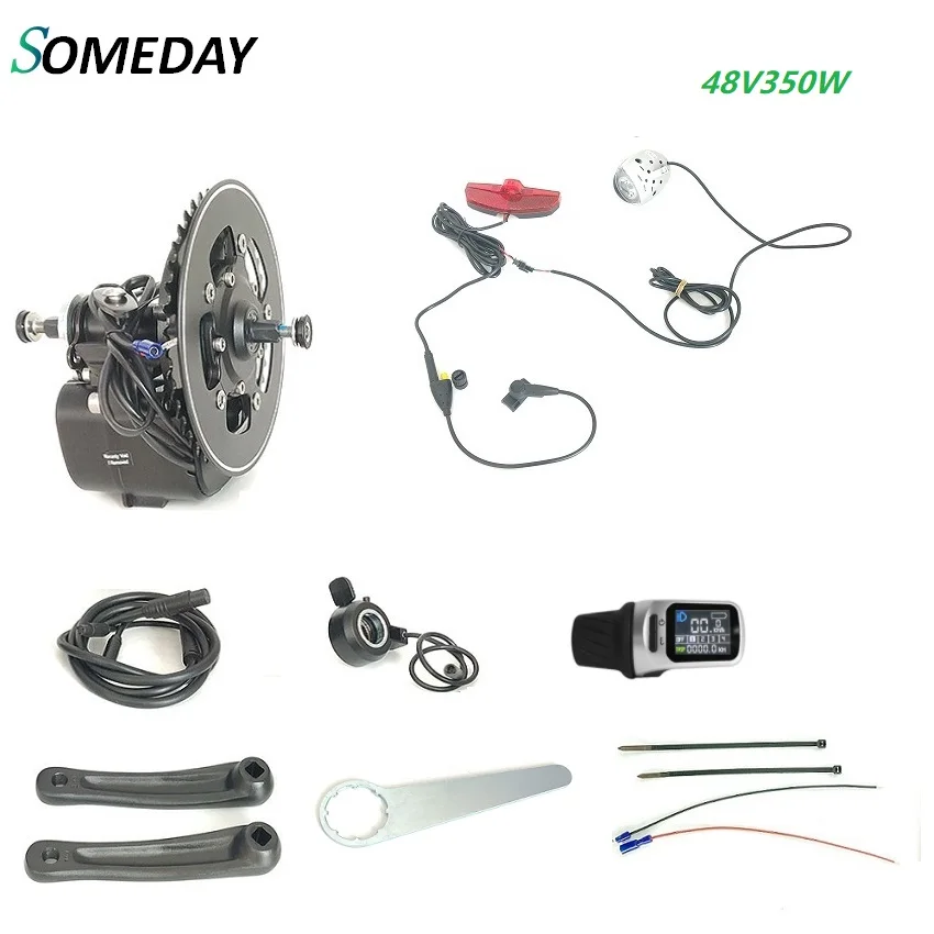48v350w xh-18 light Когда-нибудь SDZ2 XH18 Дисплей Tongsheng mid приводной двигатель для электрического велосипеда комплект крутящий момент Сенсор 36/48V 250/350/500W - Цвет: 48v350w xh-18 light