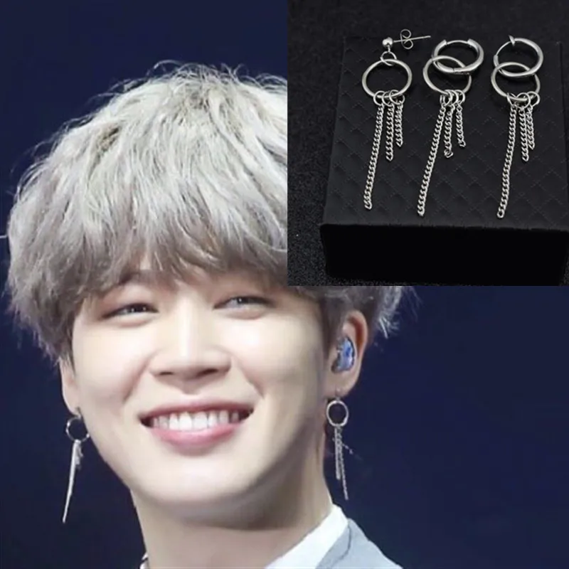 Новинка 2019 корейские серьги гвоздики в стиле K POP DNA для мальчиков 1 пара цепочка из