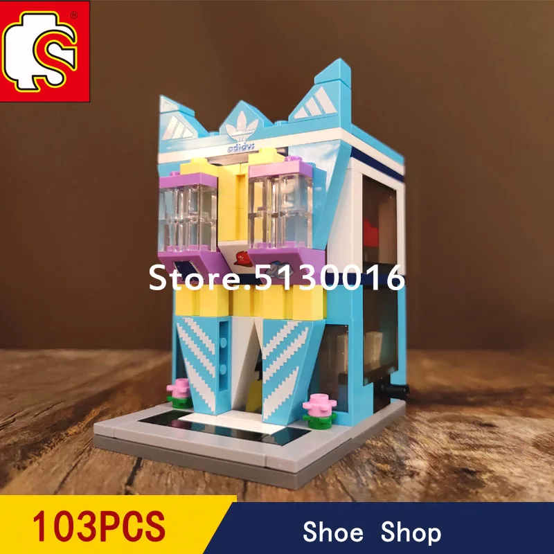 В наличии Sembo Mini Street View Series Повседневный обувной магазин для мальчиков и девочек в