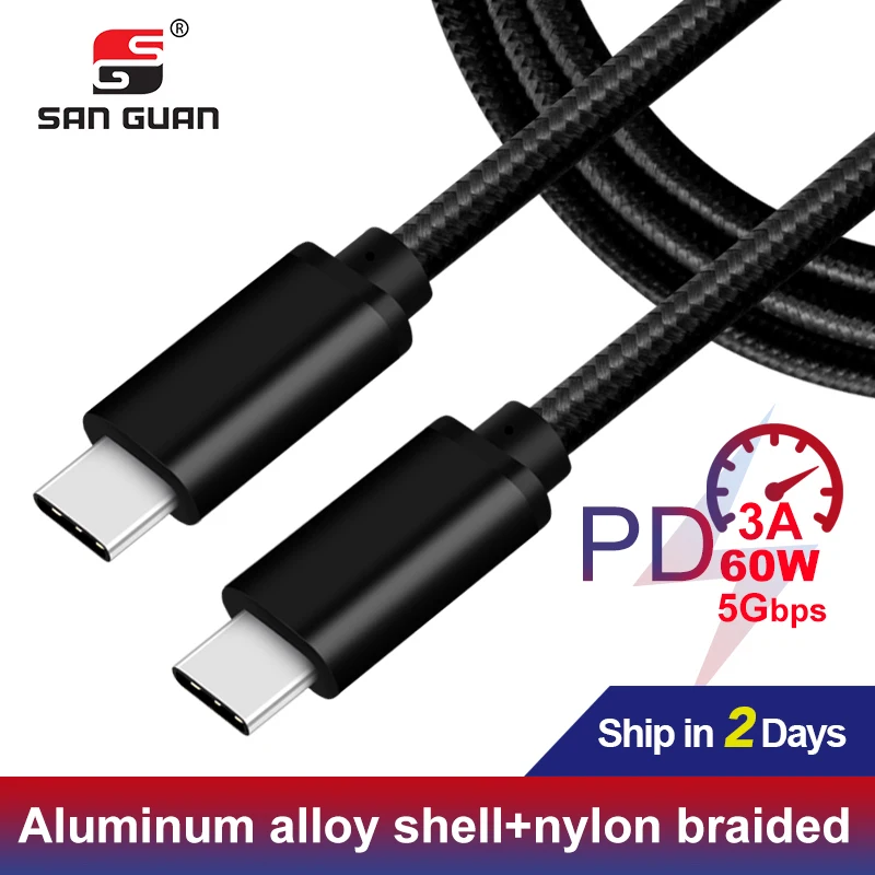Кабель USB C к 3 м кабель быстрой зарядки QC3.0 PD 60 Вт 3A для Samsung Galaxy S8 S9 Plus всех