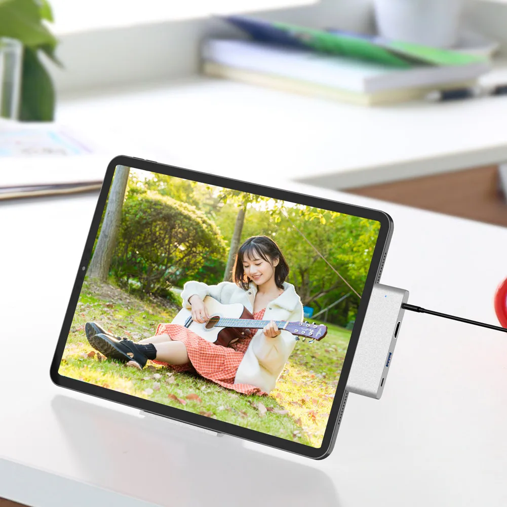 Высокое качество 4 в 1 Тип C к USB 4K HDMI 3 0 5 мм аудио концентратор адаптер для iPad Pro| |