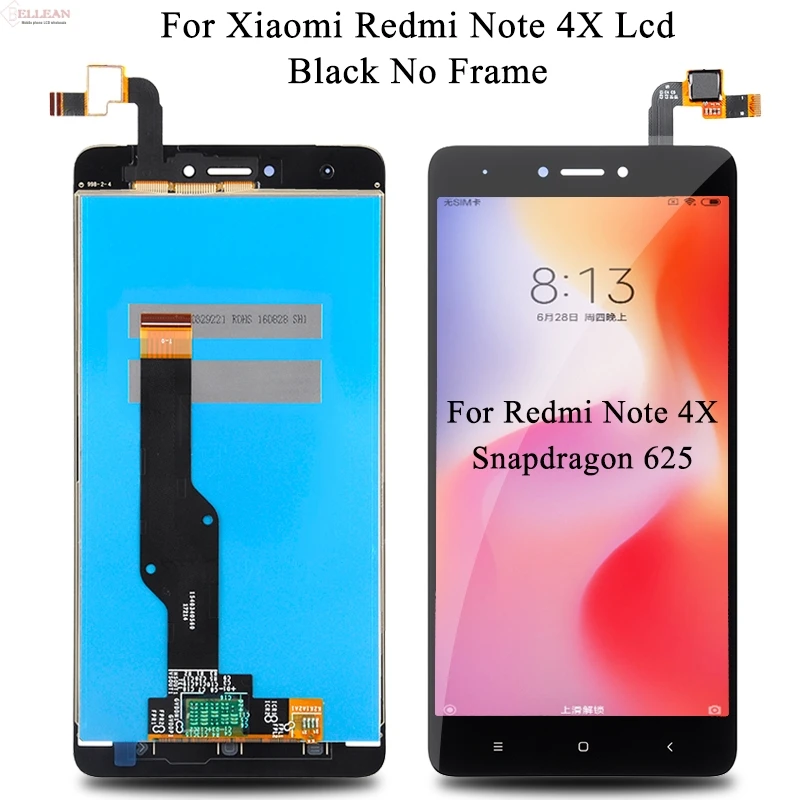 Акция, ЖК-дисплей Catteny Note 4X с рамкой для Xiaomi Redmi Note 4X, ЖК-дисплей с сенсорной панелью, дигитайзер в сборе - Цвет: Black No Frame