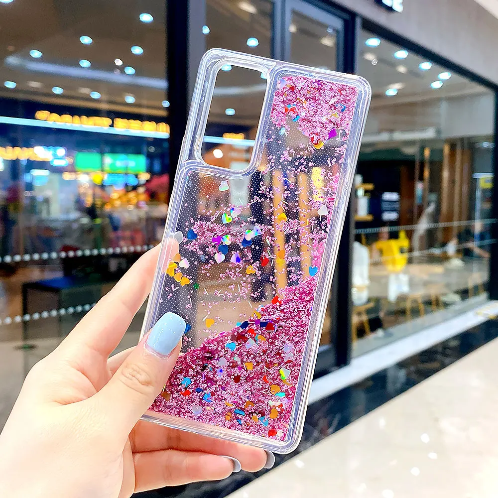 

Glitter Case For Xiaomi Mi Poco X3 NFC Cases Bling Liquid Quicksand Cover For Mi Poco X3 Nfc M3 C3 F2 Pro Soft Bumper Hard Cover