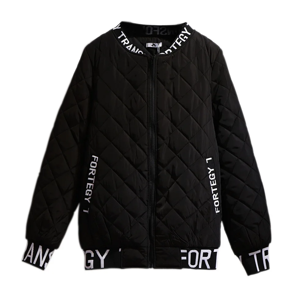 Осень-зима 2021 женская одежда стеганая куртка большая свободная черная Толстая