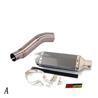 slip on motorcycle exhaust middle connect pipe and 51mm muffler stainless steel for honda cb250r cb300r 2018 2021