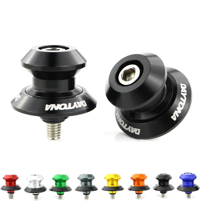 

Fit For Triumph DAYTONA 675 2009 2010-2014 2015 2016 2017 2018 2019 Swing Arm Sliders Spools Stand Bobbins CNC Aluminum Alloy