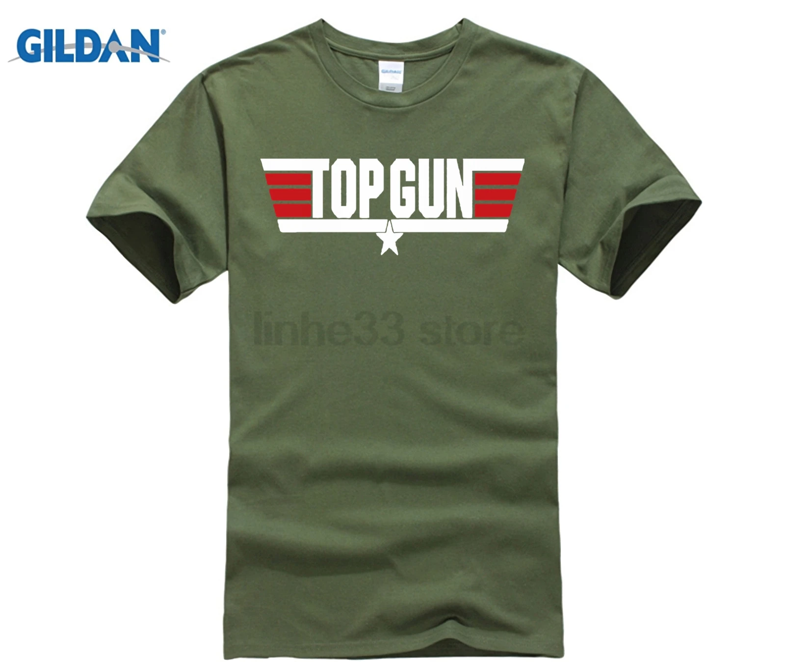 Для мужчин футболка Самые низкие цены 100% хлопок топ пистолет Maverick фильм 80 летчик