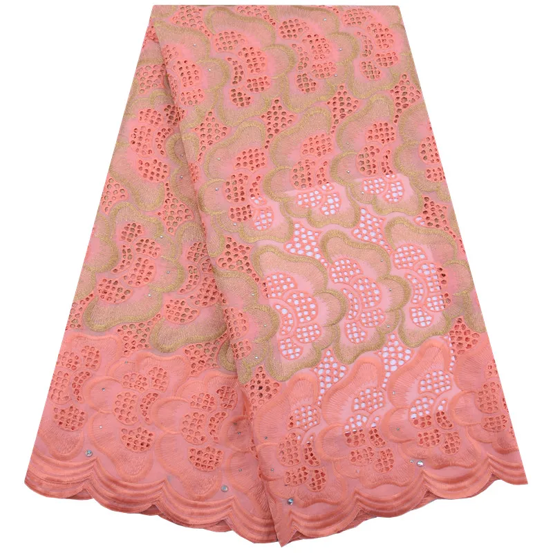 Kalume африканская сухая кружевная ткань желтая швейцарская хлопчатобумажная