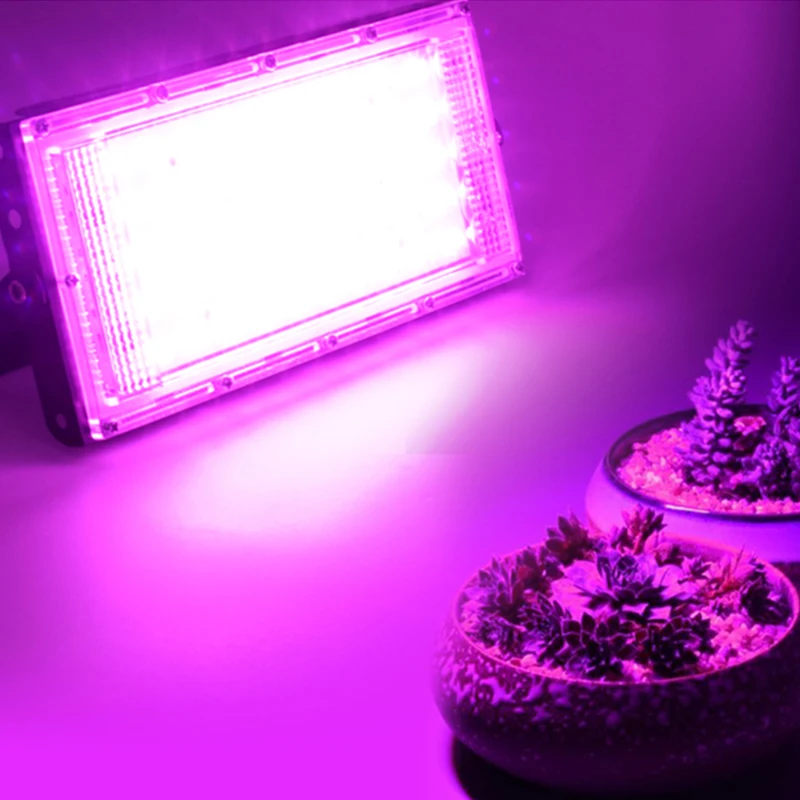 

LED Grow Light 2pcs/lot Full Spectrum Phyto Lamp For Plants 50W 220V LED Grow Lamp Phytolamp Seed Greenhouse Growth Lighting