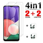 Чехол для samsung galaxy a22, a21, a21s, a11, a10, a20, a20e, a20s, a12, a10s, a10e, a02s, a01, прозрачный, 4 в 1