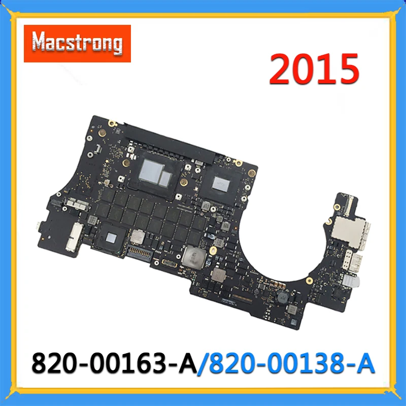 Протестированная оригинальная материнская плата A1398 820-00163-A для Macbook Pro Retina 15