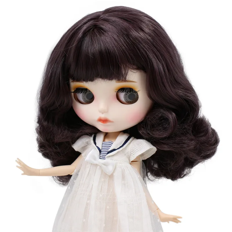 

ICY DBS Blyth Doll No.BL9219 Deep Purple hair Carved lips Matte face Joint body 1/6 bjd ob24 anime girl