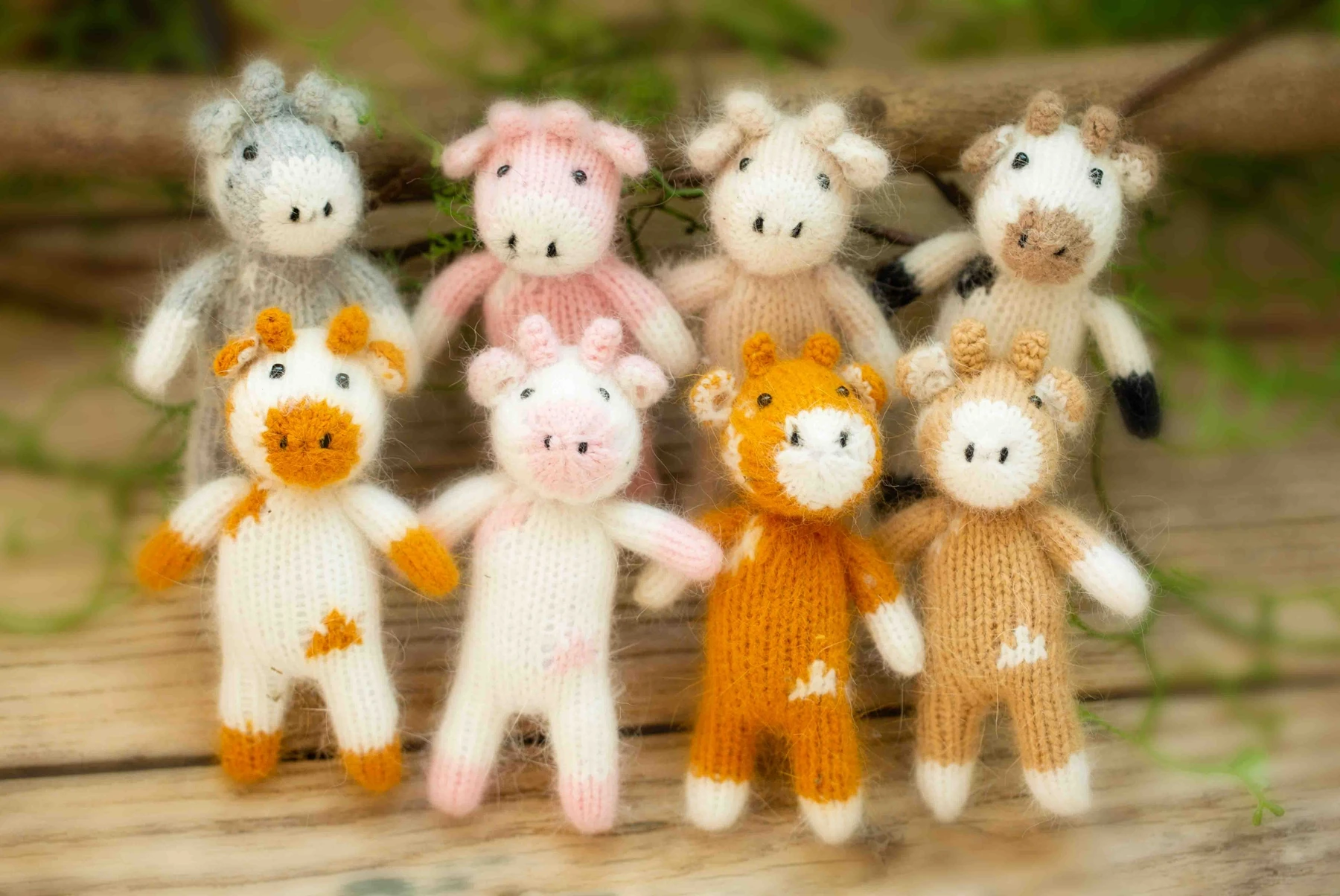 Juguetes De Toro de punto para reci&eacute;n nacido, accesorios de fotograf&iacute;a hechos a mano con patr&oacute;n de vaca, mu&ntilde;eco de peluche, Animal de regalo, accesorios de utiler&iacute;a para fotos de beb&eacute;-0