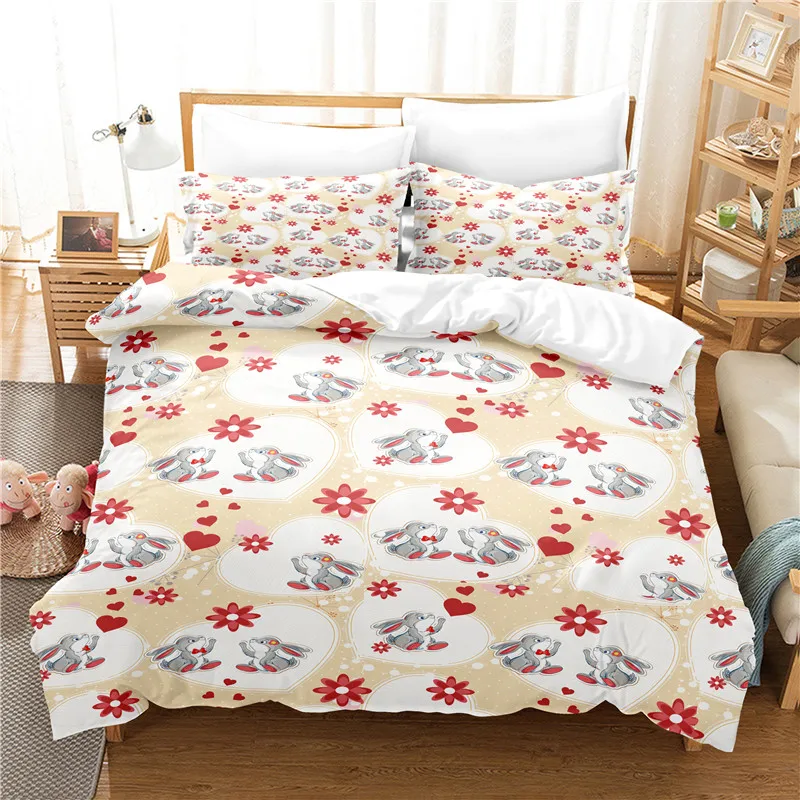 

Cartoon Animal Bedding Set Duvet Cover Set 3d Bedding Digital Printing Bed Linen Queen Size Bedding Set Fashion Design