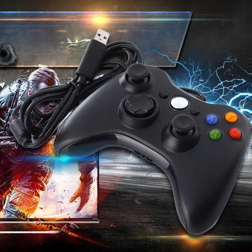 USB проводной джойстик игровой контроллер геймпад для ПК Microsoft Xbox и тонкий 360 Windows 7