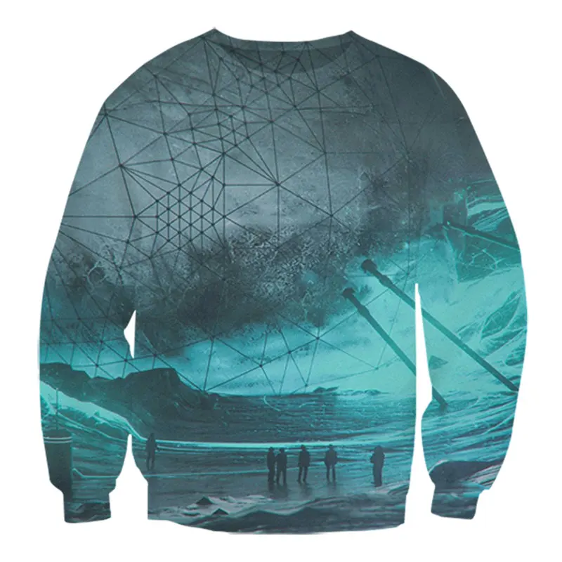 

JUMEAST New Hoodies 3D Printing Men's Plus Size Hip Hop Breathable Sweatshirt Blue Men Long Sleeve Hooded Sweatshirt S-7XL