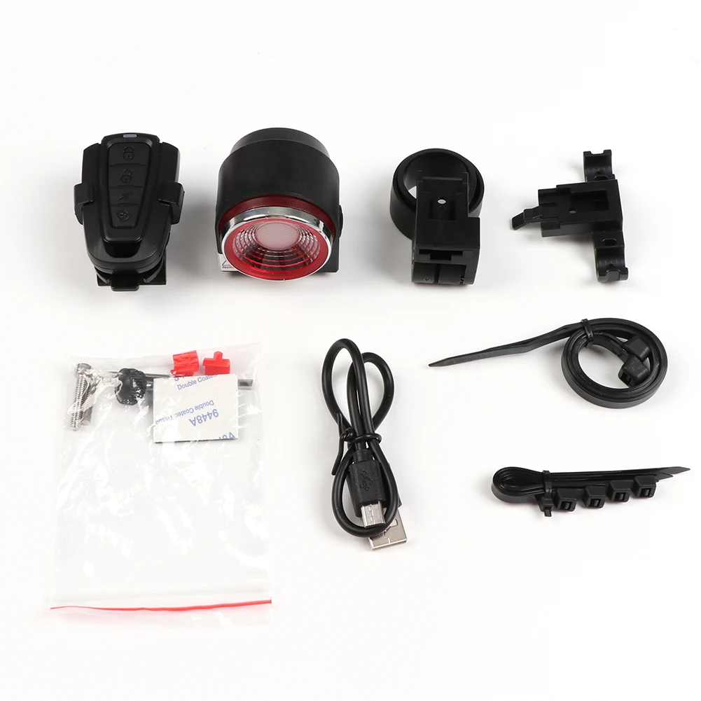 Велосипедный задний фонарь A8 Противоугонная сигнализация автоматический тормоз