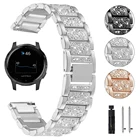 Женский браслет с бриллиантами для Garmin Vivoactive 4 3, ремешок для часов Garmin Watch Vivomove HR Active, быстросъемный металлический ремешок
