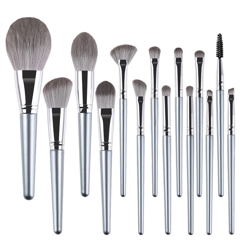 

14Pcs Makeup Brushes Set 14Pcs with Bag Powder Eyeshadow Blending Foundation Eyebrow Face Eye High Quality Cosmetic Tools Kit