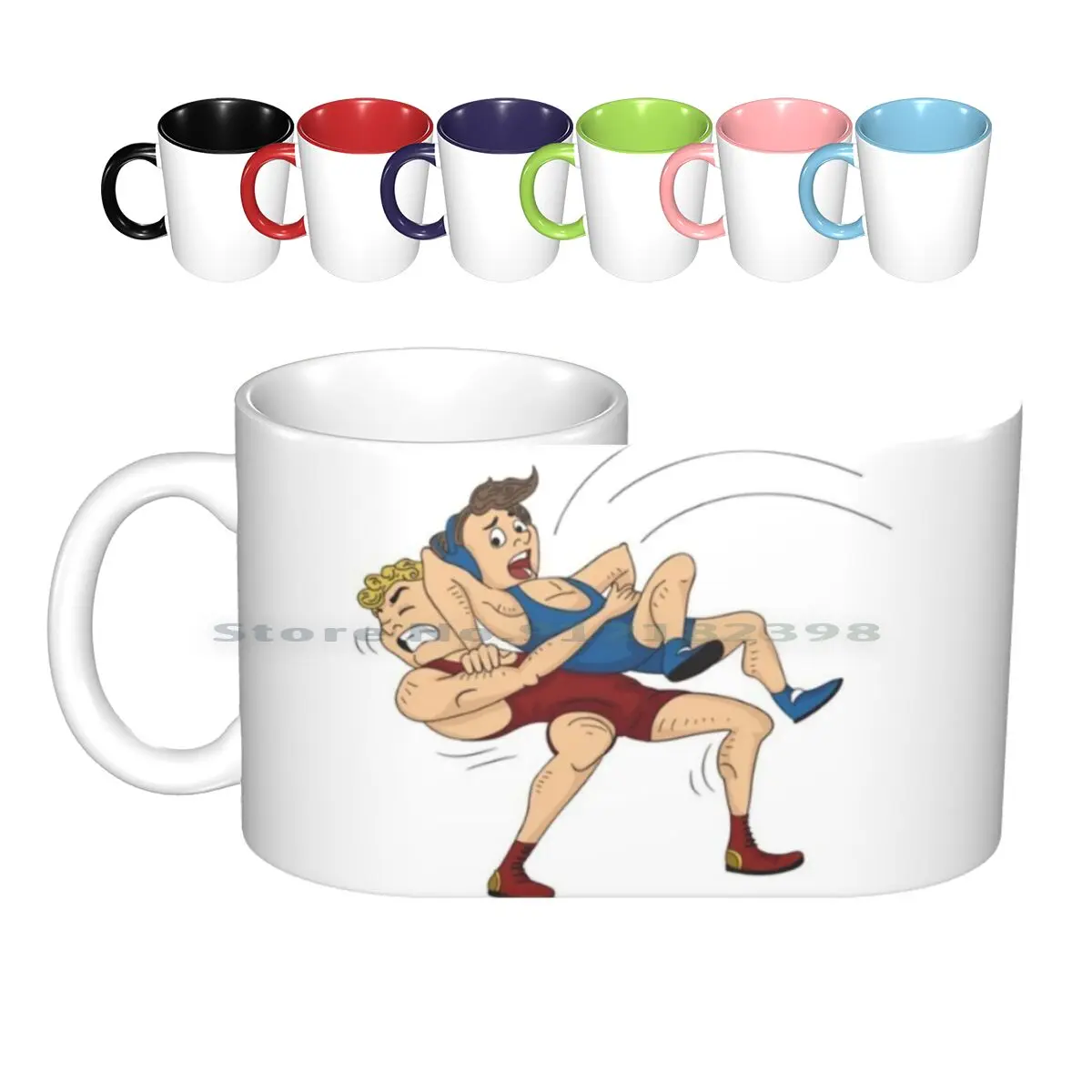 

Greco Roman Wrestling Ceramic Mugs Coffee Cups Milk Tea Mug Wrestling Greco Roman Wrestler Freestyle Greco Roman Wrestling