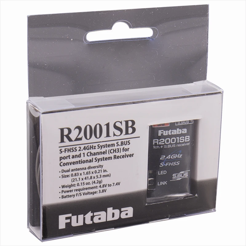Ресивер FUTABA R2001SB 4 2g 2 4G HV S.BUS совместимый с T18MZ T8J T6J T6K T10J 14sc 16sz 18sz пульт дистанционного управления для гонок