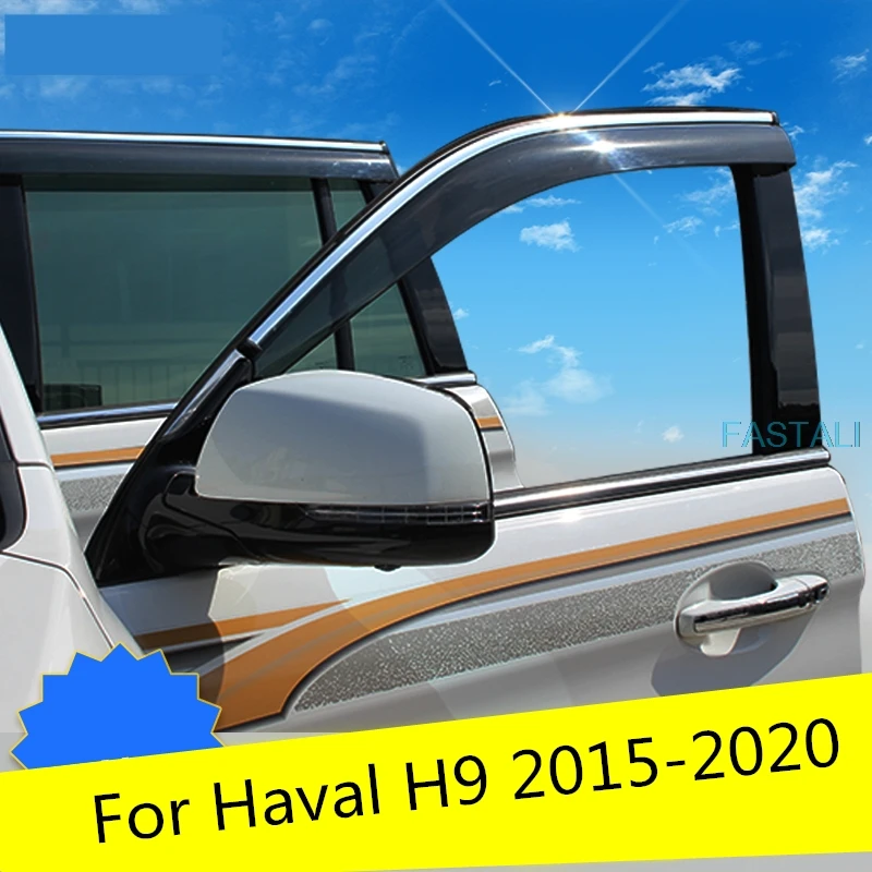 Для Haval H9 2015-2020 окна автомобиля солнцезащитный козырек украшения дождь