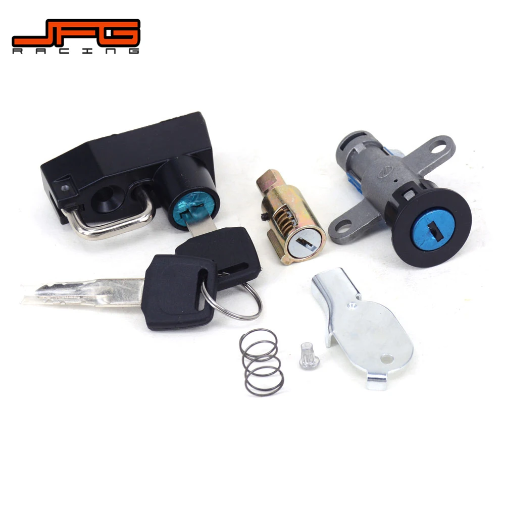 Мотоцикл набор бесшумных дверных замков ключ зажигания топливного газа кепки