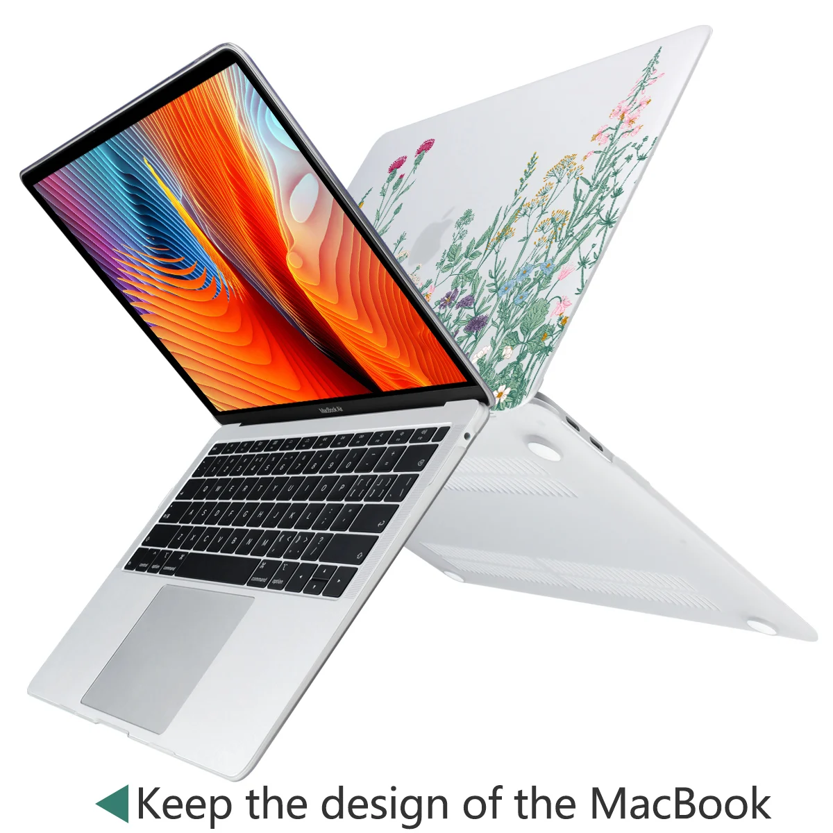 Чехол-клавиатура для ноутбука с мраморным цветочным узором для нового MacBook Air 13 Pro 13,3 15 дюймов retina Touch Bar A2159 A1932