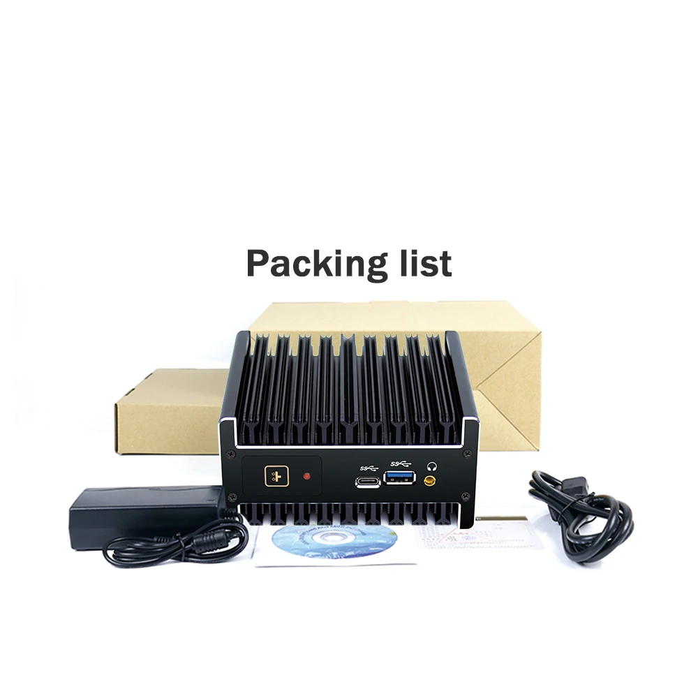 Небольшой настольный мини ПК Intel i3 7100u двухъядерный безвентиляторный офисный