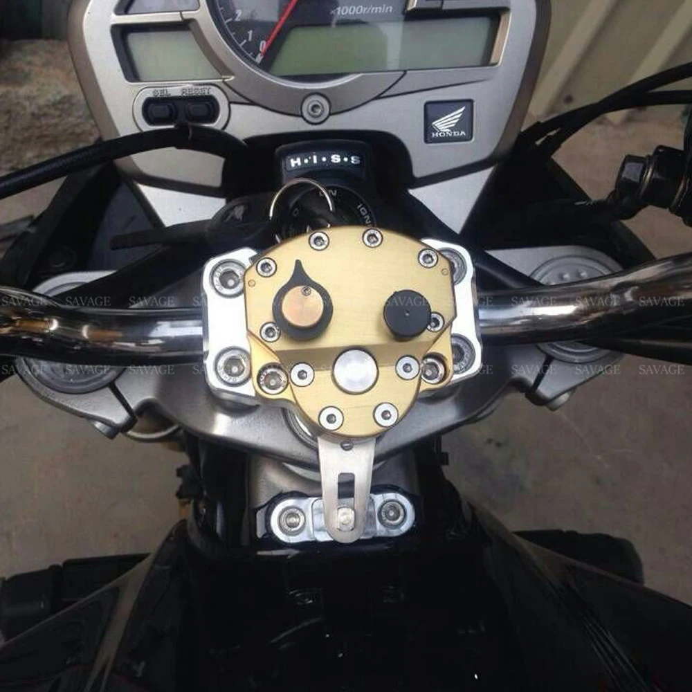 Рулевой демпфер стабилизатор для HONDA CB600F HORNET 2007-2013 CB 600F 12 11 аксессуары для мотоциклов обратный кронштейн безопасности