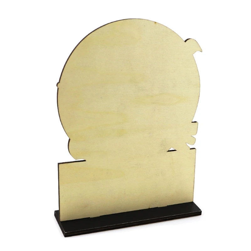 Декор Настольный деревянный в виде Луны и ведьмы на Хэллоуин креативный для дома