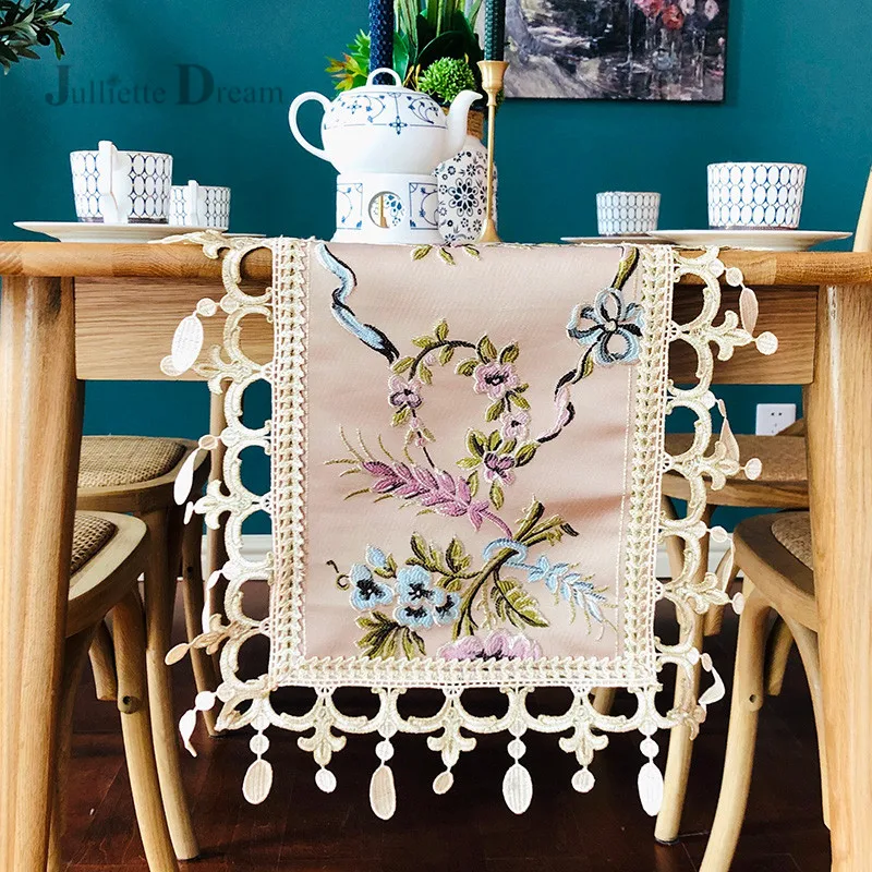 Новый Европейский настольный дорожник пасторальная садовая скатерть Настольная