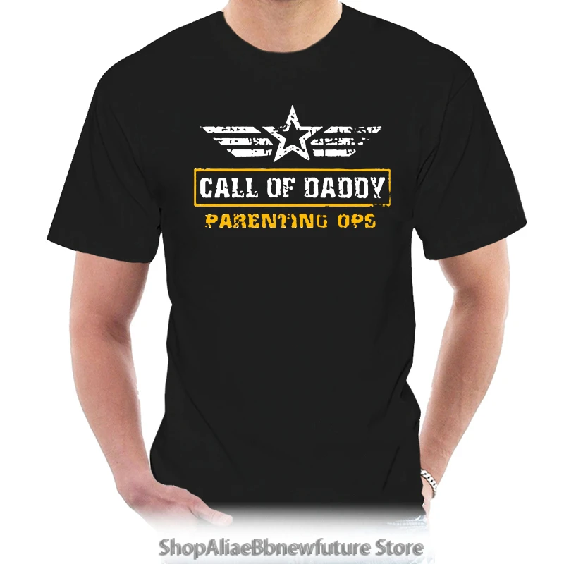 

T Shirt Daddy Tshirt Call Of Daddy Duty Tee Funny Father&#39s Day Shirt Parenting Tshirt 5689Y