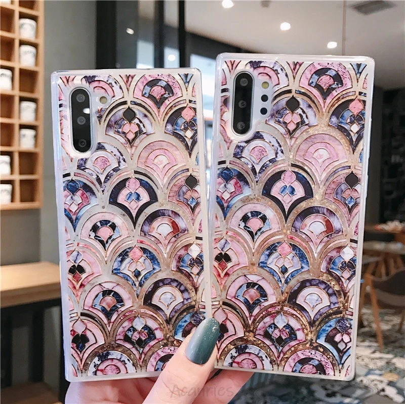 liquid glitter quicksand case on for Samsung Galaxy note 10 plus pro 9 8 5 flowing bling soft silicone back cover capa fundas |