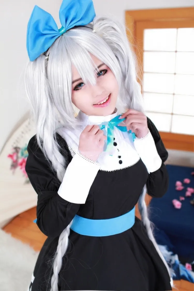 Аниме трусики и чулки с поясом шарфом колготки Heroine Anarchy черное платье