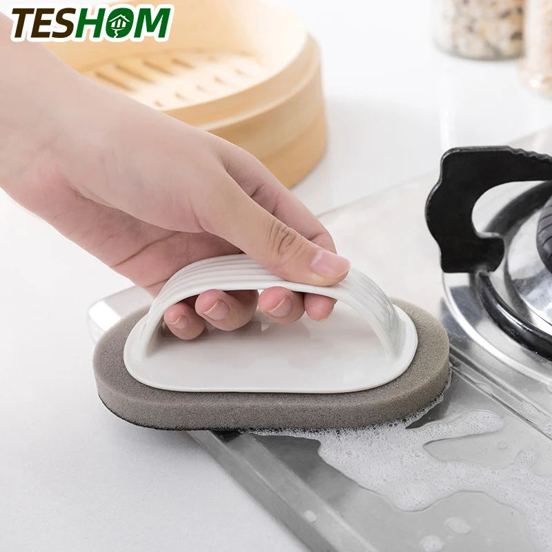 Practical Magic Kitchen Sponge Brush Melamine Cleaning Descaling Knife Pan Pot Cleaner Strong Decontamination | Дом и сад