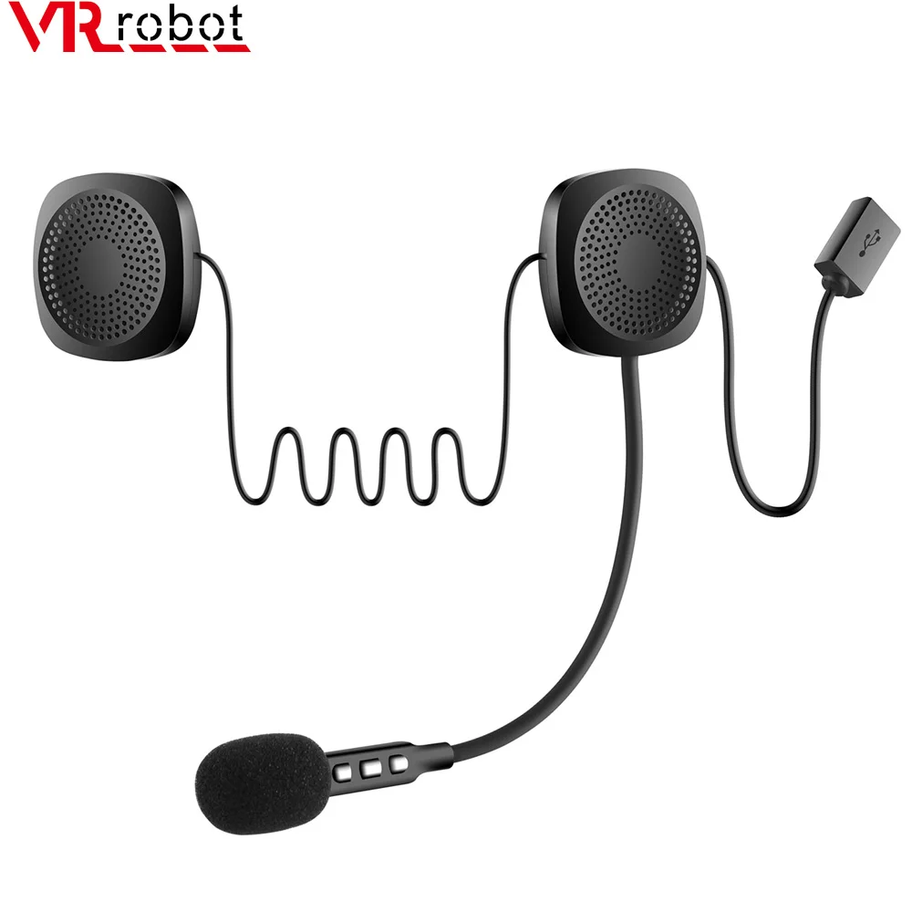 Bluetooth гарнитура для мотоциклетного шлема с губкой и поддержкой 5 0|Наушники