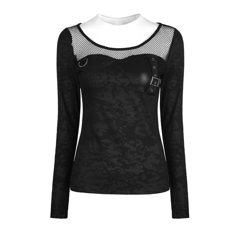 Женский укороченный топ в стиле панк рейв с длинным рукавом|punk rock clothes|rock clothescrop top
