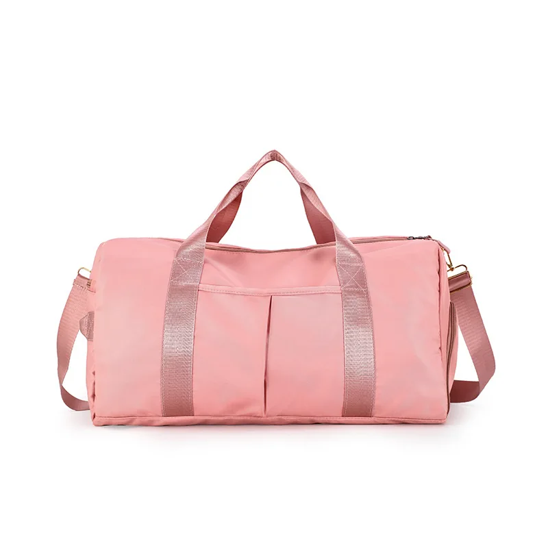 

Outdoor Waterproof Nylon Sports Gym Bags Men Women Training Fitness Travel Handbag Yoga Mat Sport Bag with shoes Compartment